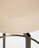 Image 5 of 6: Interlude Home Clermont Vegan Leather 29" Bar Stool