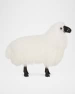 Image 3 of 6: Interlude Home Lucie Baby Sheepskin Bench