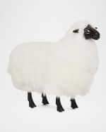 Image 1 of 6: Interlude Home Lucie Baby Sheepskin Bench