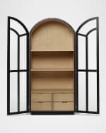 Image 3 of 4: Interlude Home Claudine Glass Door Cabinet