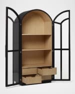 Image 4 of 4: Interlude Home Claudine Glass Door Cabinet