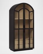 Image 1 of 4: Interlude Home Claudine Glass Door Cabinet