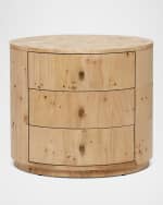 Image 2 of 7: Interlude Home Blaine Burl Bedside Chest