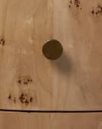 Image 5 of 7: Interlude Home Blaine Burl Bedside Chest