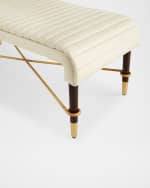 Image 2 of 4: Nova Leather Bench - 50"