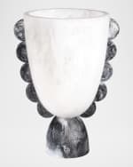Image 4 of 4: Jonathan Adler Mustique Scalloped Urn