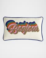 Image 1 of 3: Jonathan Adler Bonjour Beaded Throw Pillow, 12" x 20"