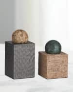 Image 1 of 5: Arteriors Greenville Sculptures, Set of 2