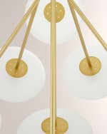 Image 4 of 5: Arteriors Helios 41" 9-Light Chandelier