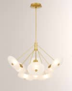 Image 1 of 5: Arteriors Helios 41" 9-Light Chandelier