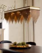Image 2 of 5: Arteriors Heiress 48" 6-Light Linear Chandelier