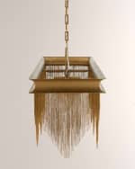Image 4 of 5: Arteriors Heiress 48" 6-Light Linear Chandelier