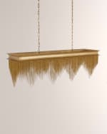 Image 5 of 5: Arteriors Heiress 48" 6-Light Linear Chandelier