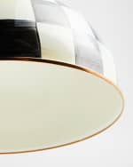 Image 3 of 4: MacKenzie-Childs Courtly Check 12" Dome Pendant Lamp