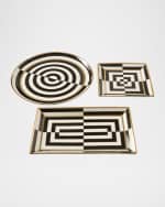Image 4 of 4: Jonathan Adler Op Art Rectangle Serving Tray