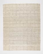 Image 6 of 6: Four Hands  Grid Hand-Woven Jute Rug, 10' x 14'