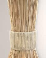 Image 3 of 3: Worlds Away Pax Hourglass Raffia Pendant