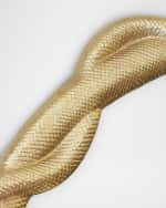 Image 4 of 4: Worlds Away Lucius Snake Wall Mirror
