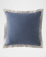 Image 3 of 3: Sherry Kline Home Wisteria Double Flanged Reversible Euro Sham