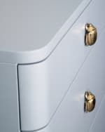 Image 3 of 5: Worlds Away Kilmer 6-Drawer Dresser, Light Blue