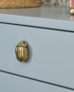 Image 5 of 5: Worlds Away Kilmer 6-Drawer Dresser, Light Blue