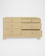 Image 3 of 6: Worlds Away Kilmer 6-Drawer Dresser, Natural