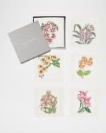 Image 2 of 2: Kim Seybert Orchid Cocktail Napkins, Set of 6