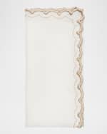 Image 2 of 2: Kim Seybert Arches Brown Napkin