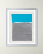 Image 1 of 3: RFA Fine Art "Platinum Sky 2" Framed Acrylic Painting by Deborah Fine