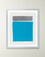 Image 1 of 2: RFA Fine Art "Platinum Sky 4" Framed Acrylic Painting by Deborah Fine