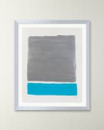 Image 1 of 2: RFA Fine Art "Platinum Sky 1" Framed Acrylic Painting by Deborah Fine