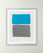 Image 1 of 2: RFA Fine Art "Platinum Sky 3" Framed Acrylic Painting by Deborah Fine