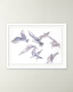 Image 1 of 2: RFA Fine Art "Seagulls in Flight" Framed Giclee Print by Elizabeth Becker