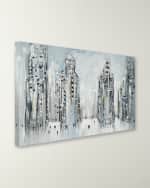 Image 2 of 2: RFA Fine Art "City Street Scene, 2024" Hand-Embellished Giclee by Ekaterina Ermilkina