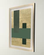 Image 2 of 3: "Gold Colorblock III" Hand-Embellished Giclee by Libby Langdon