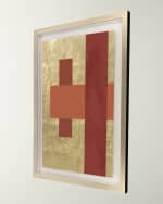 Image 2 of 2: "Gold Colorblock II" Hand-Embellished Giclee by Libby Langdon