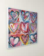 Image 2 of 2: RFA Fine Art "9 Hearts" Giclee on Gallery-Wrapped Canvas by Lara Brooke