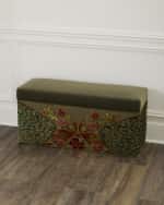 Image 1 of 6: Haute House Peacock Refined Simplicity Storage Bench