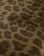 Image 5 of 6: Haute House Kylee Leopard Bench, 42"