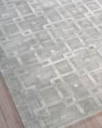 Image 3 of 8: Exquisite Rugs Camora Hand-Loomed Silver Rug, 12' x 15'