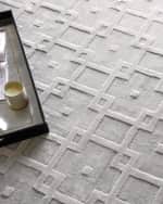 Image 5 of 8: Exquisite Rugs Camora Hand-Loomed Silver Rug, 12' x 15'
