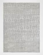 Image 1 of 7: Exquisite Rugs Camora Hand-Loomed Silver Rug, 8' x 10'