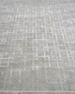 Image 2 of 7: Exquisite Rugs Camora Hand-Loomed Silver Rug, 6' x 9'