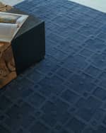 Image 7 of 8: Exquisite Rugs Camora Hand-Loomed Navy Rug, 10' x 14'