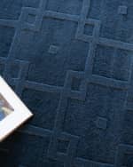 Image 5 of 8: Exquisite Rugs Camora Hand-Loomed Navy Rug, 10' x 14'