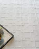 Image 7 of 9: Exquisite Rugs Camora Hand-Loomed White Rug, 12' x 15'