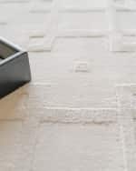 Image 5 of 8: Exquisite Rugs Camora Hand-Loomed White Rug, 10' x 14'