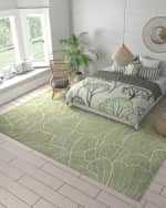 Image 7 of 8: Jazmin Hand-Tufted Rug, 8' x 10'