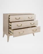 Image 3 of 4: Worlds Away Avis 3-Drawer Chest