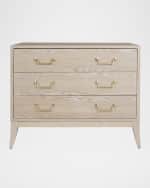 Image 1 of 4: Worlds Away Avis 3-Drawer Chest